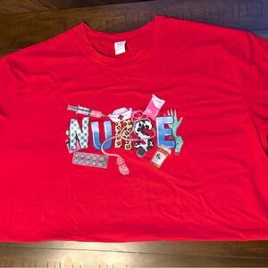 Red Nurse Themed T-Shirt
